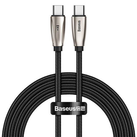 Baseus Aita | Vysokorychlostní kabel Type-C USB-C Power Delivery 3Quick Charge 3.0 s LED 2m EOL