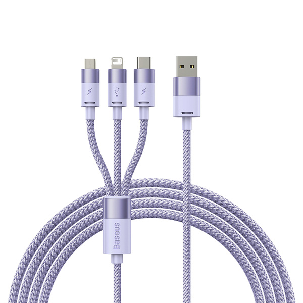 Baseus StarSpeed 1-for-3 | Kabel 3 v 1 USB - Micro Lightning USB-C 1,2 m 3,5 A